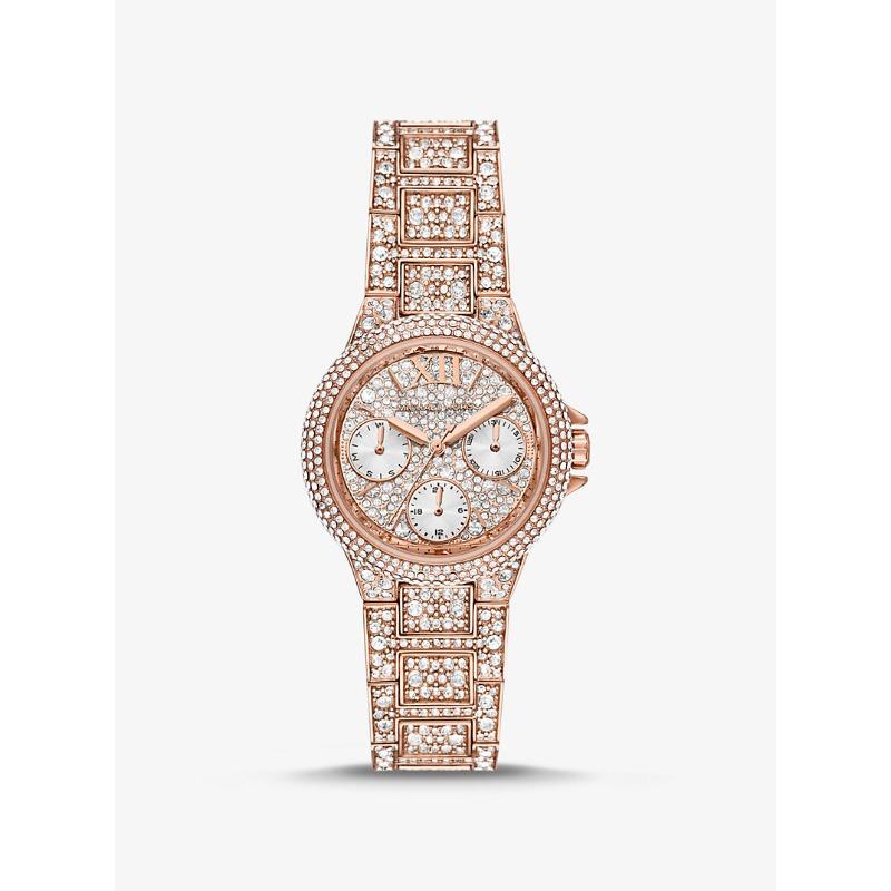 

Michael Kors Mini Camille Pavé Rose Gold-Tone Watch MK6997
