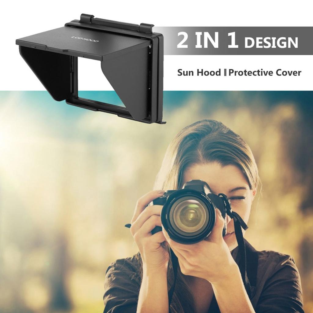 Camera LCD Monitor Screen Folding Hood Sun Shade Protective Cover for Nikon D850