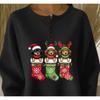 Women's Crew Neck Long Sleeve Waffle Knit Henley Top Loose Fit Casual Sweatshirt