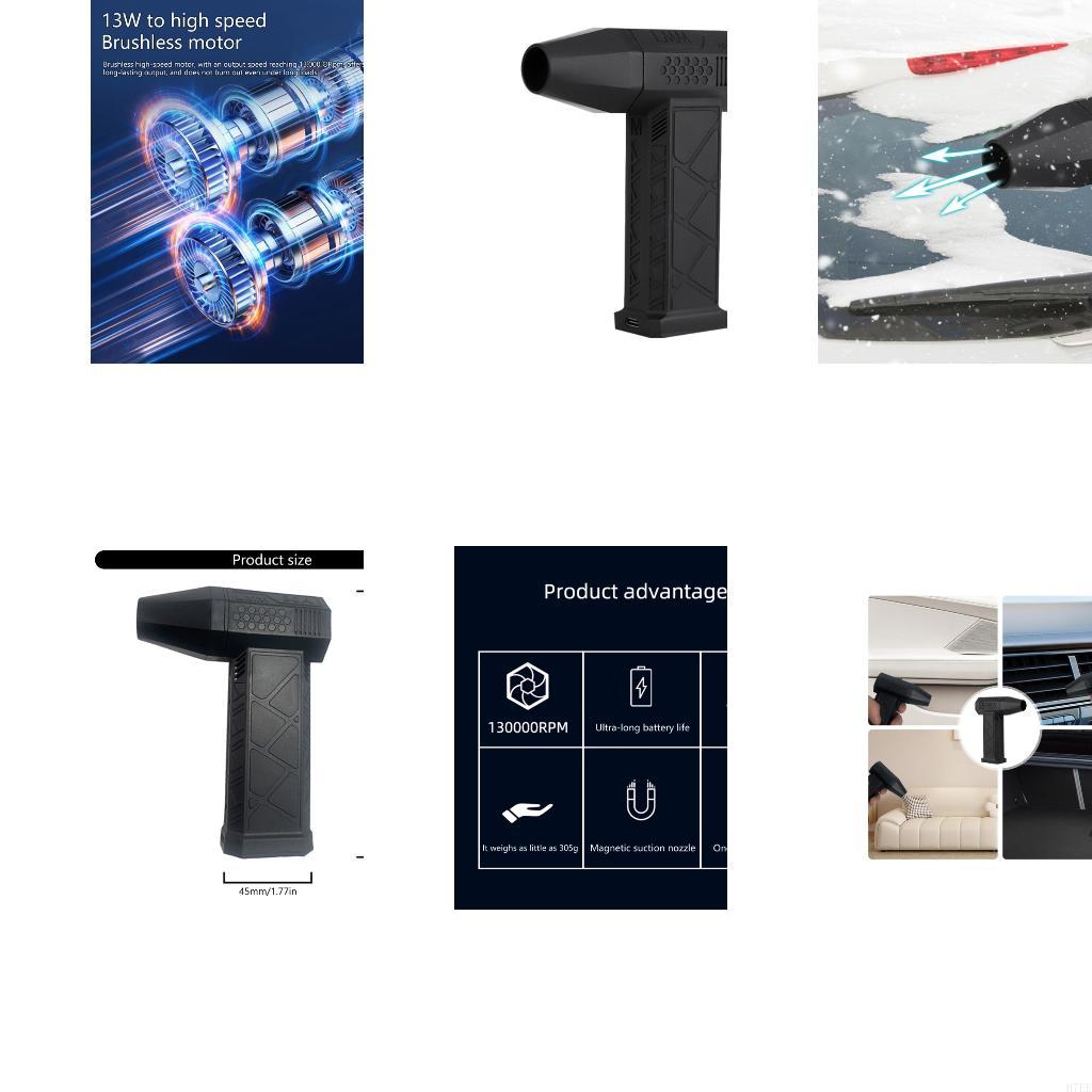 

H7EE 3Speed Adjustable Handheld Turbos Air Blower For Car Drying With Nozzle China Mainland