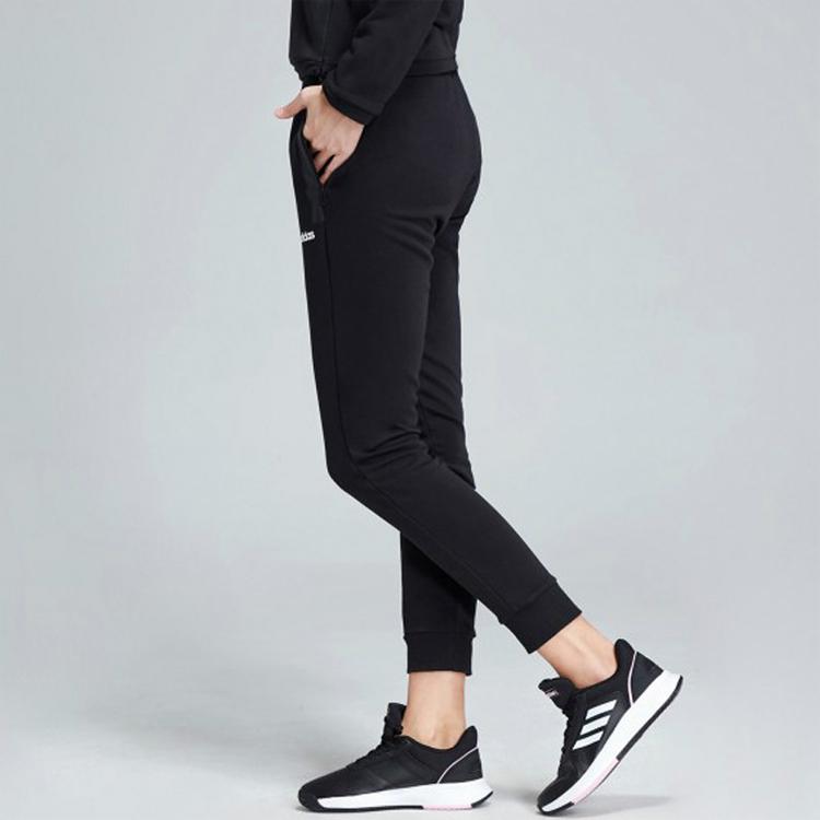 Adidas Gym Training Drawstring Joggers Women Bottoms Black DT7282