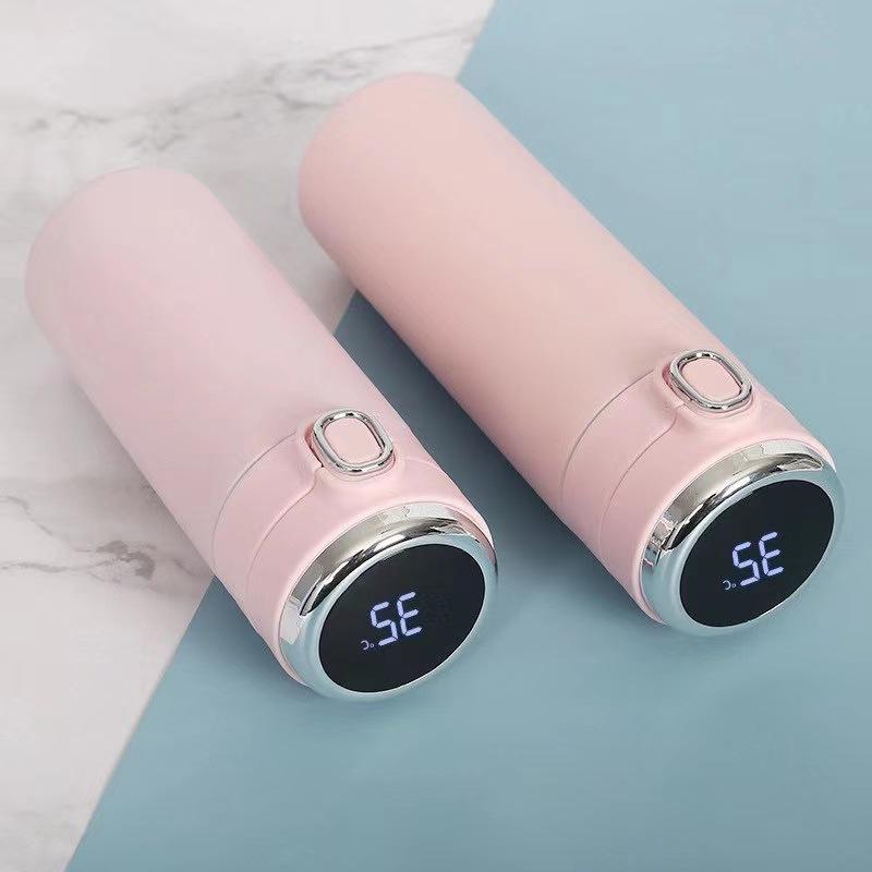 Smarte Edelstahl-Thermoskanne mit Temperaturanzeige - Anpassbare modische Geschenk-Tasse