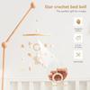 Baby Cot Mobile Wind Chime Rattle Wooden Toy Star-Shaped Hook Wind Chime Pendant Baby Cot Hanging Toy Gift