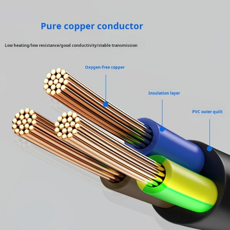 Short Computer Power Cable C13 Female To C14 Male With Builts In Switches 10A 250V For Electronics