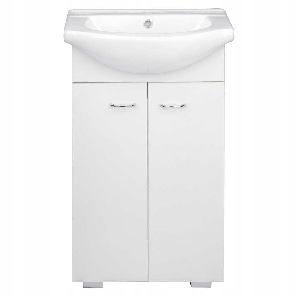 Tim Standing Bathroom Cabinet with Washbasin , Monumental Oak