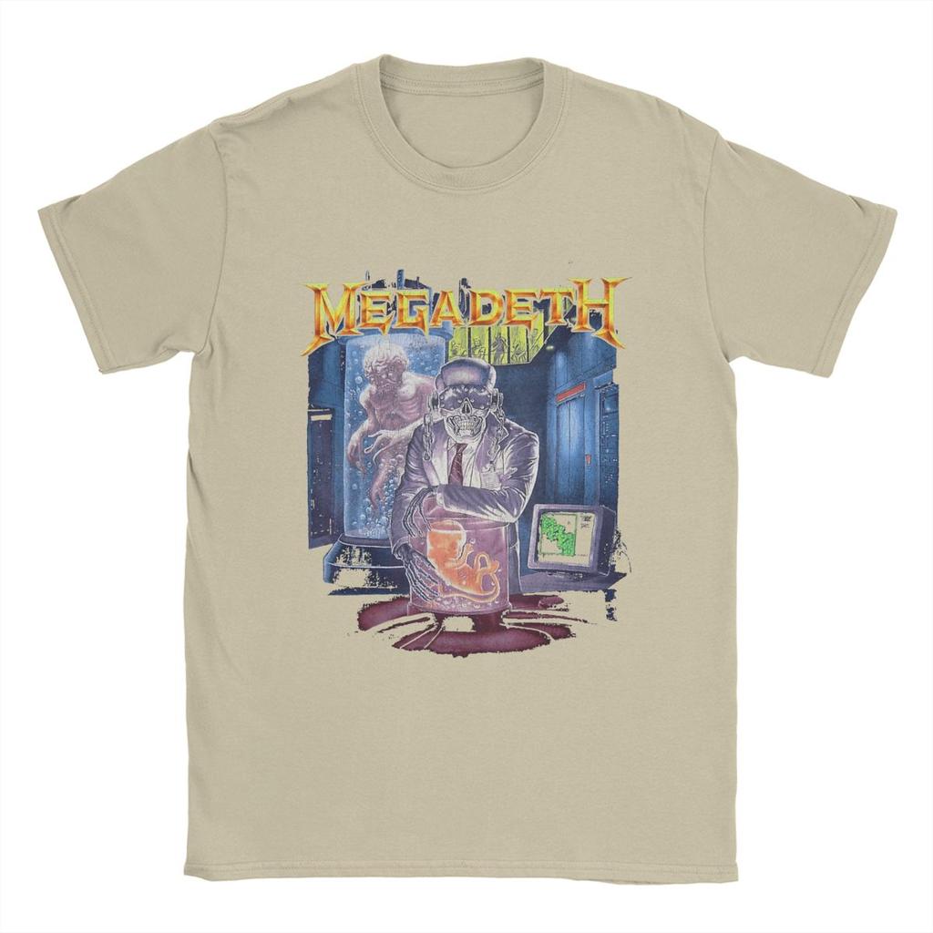 Megadeths Men T Shirt Unique Tee Shirt Short Sleeve Crewneck T-Shirts 100% Cotton Plus Size Clothing