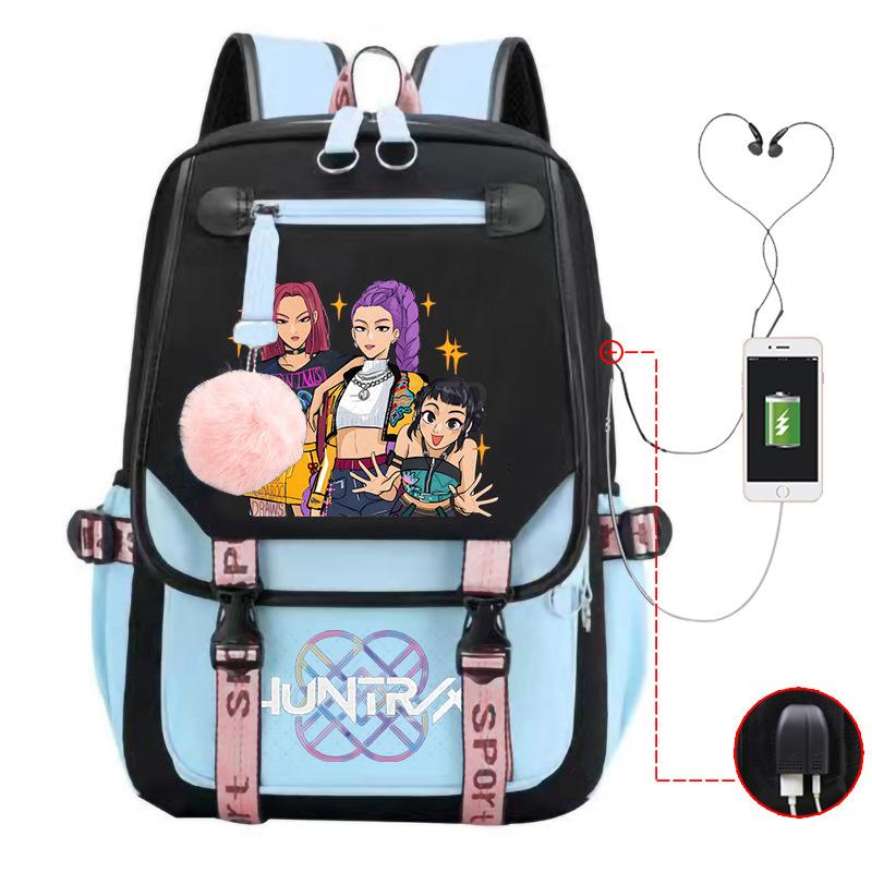 Witch Hunter Animation Cartoon Printed School Bag Large Capacity Junior High School Student Backpack