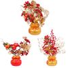 Golden Lucky Bag Flower Pot New Year'S Ornament Year Of The Dragon Housewarming Gift Lucky Bag Home Ornament