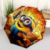 1pc Minions Automatic Folding Umbrella - Compact 8-Rib Design, Durable Plastic & Iron, Perfect Gift for Friends & Family, Outdoor Umbrella, Fashionabl