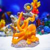 Simulation Clownfish Coral Ornaments Lifelike Turtle Landscaping Fish Hiding Cave  Fish Tank