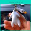 Ciondolo da Auto Anatra Arrosto Cambia Colore Oscillante Cartone Animato Decorazione Specchietto Retrovisore