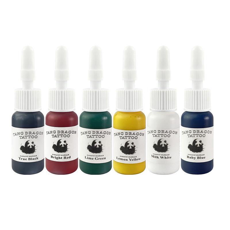 

Набор тату-красок Panda: 6, 4 и 20 вариантов цвета для практики и дизайна.