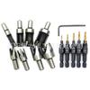 High Carbon Steel Wood Plug Drill - Round Tenon Remover & Titanium Countersink Hole Opener