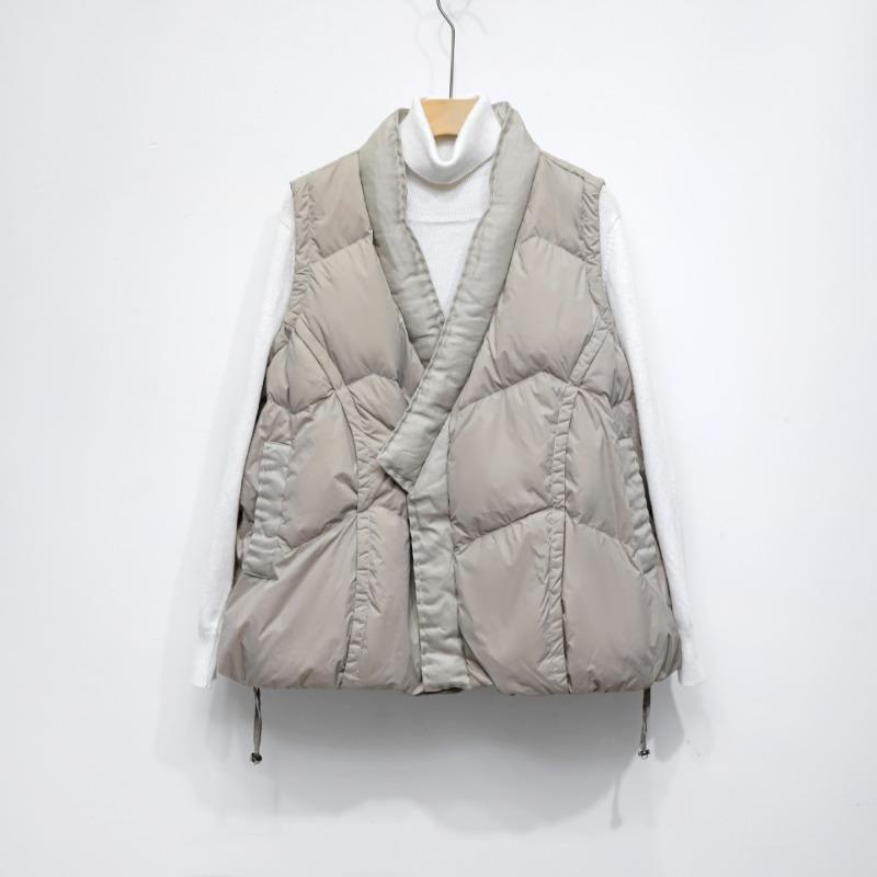 

Горькая Зима Siyu Женский Свободный Бархатный Однотонный Жилет со Стойкой Воротником Женский Жилет Женский Новый Пуховик L серый