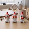 Seasonal Snowman Figurine 3Pcs/Set 3D Printed Christmas Figurine, No Hear See Desktop Speak Mini Statue, Knitted Hat Decoration Holiday