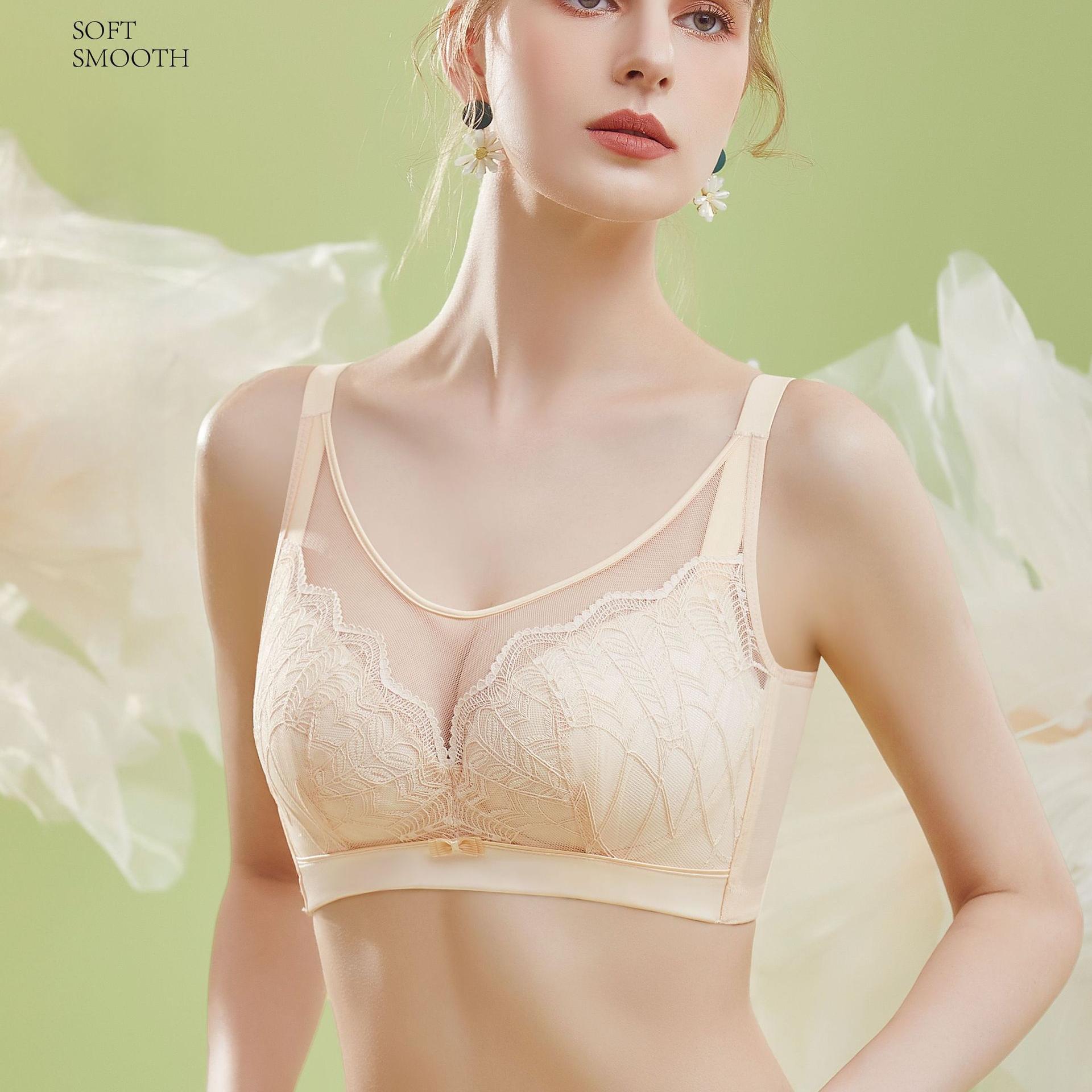 

Летний ультратонкий бюстгальтер женский без бретелек с полной чашкой коллекционный аксессуар для груди против обвисания мягкий бюстгальтер на косточках 42/95C бежевый