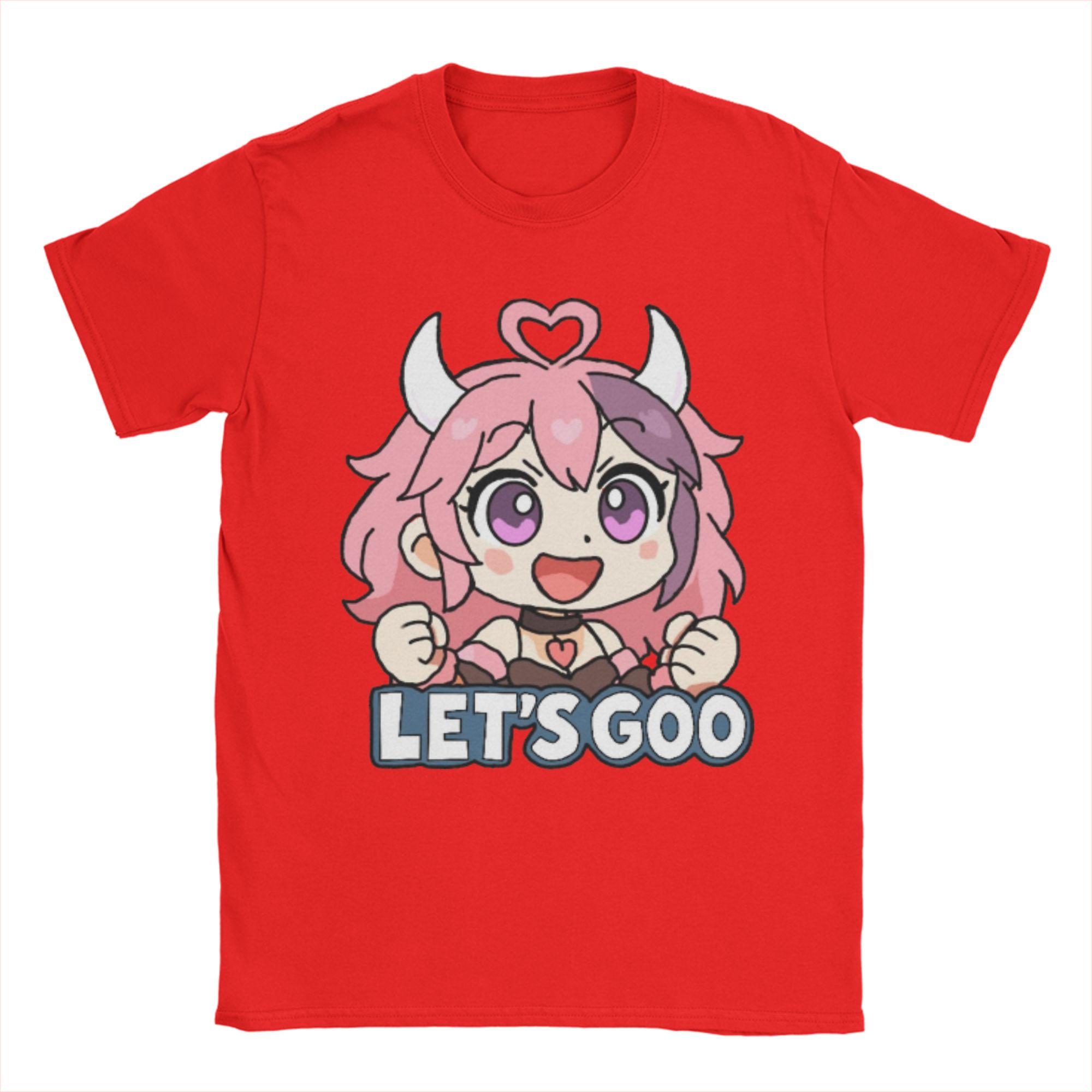 

Funny Ironmouse VTuber TShirt for Men Round Collar 100 Cotton T Shirts Short Sleeve Tee Shirt Plus Size Clothing S
