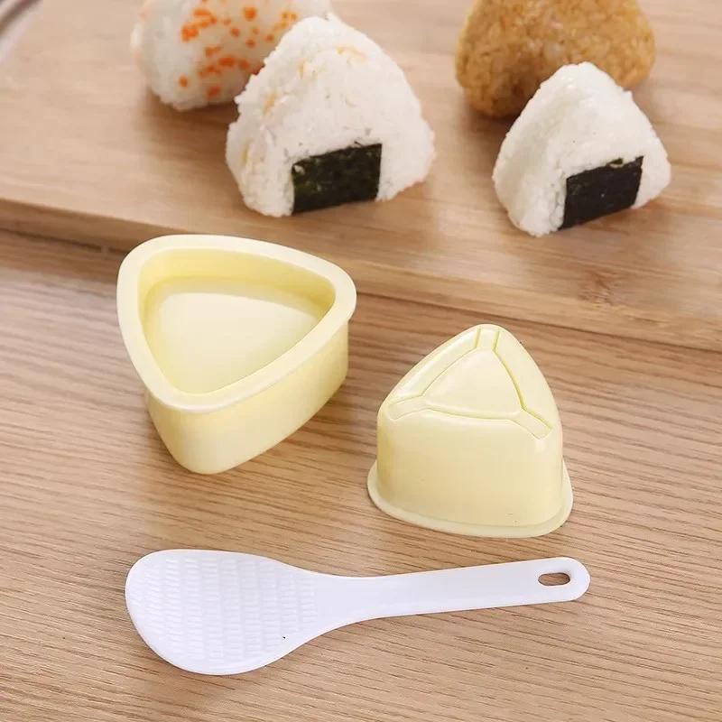Nauja „pasidaryk pats“ sušių forma „Onigiri“ ryžių rutuliukai maisto presai trikampiai sušių gaminimo formelės japoniškos namų virtuvės „Bento“ priedai Įrankiai