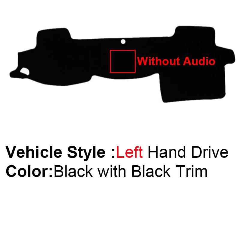 2 Layer Car Dashboard Cover Carpet For Toyota Land Cruiser 200 J200 2008 - LHD RHD Rug Pad Carpet Dashmat Protector