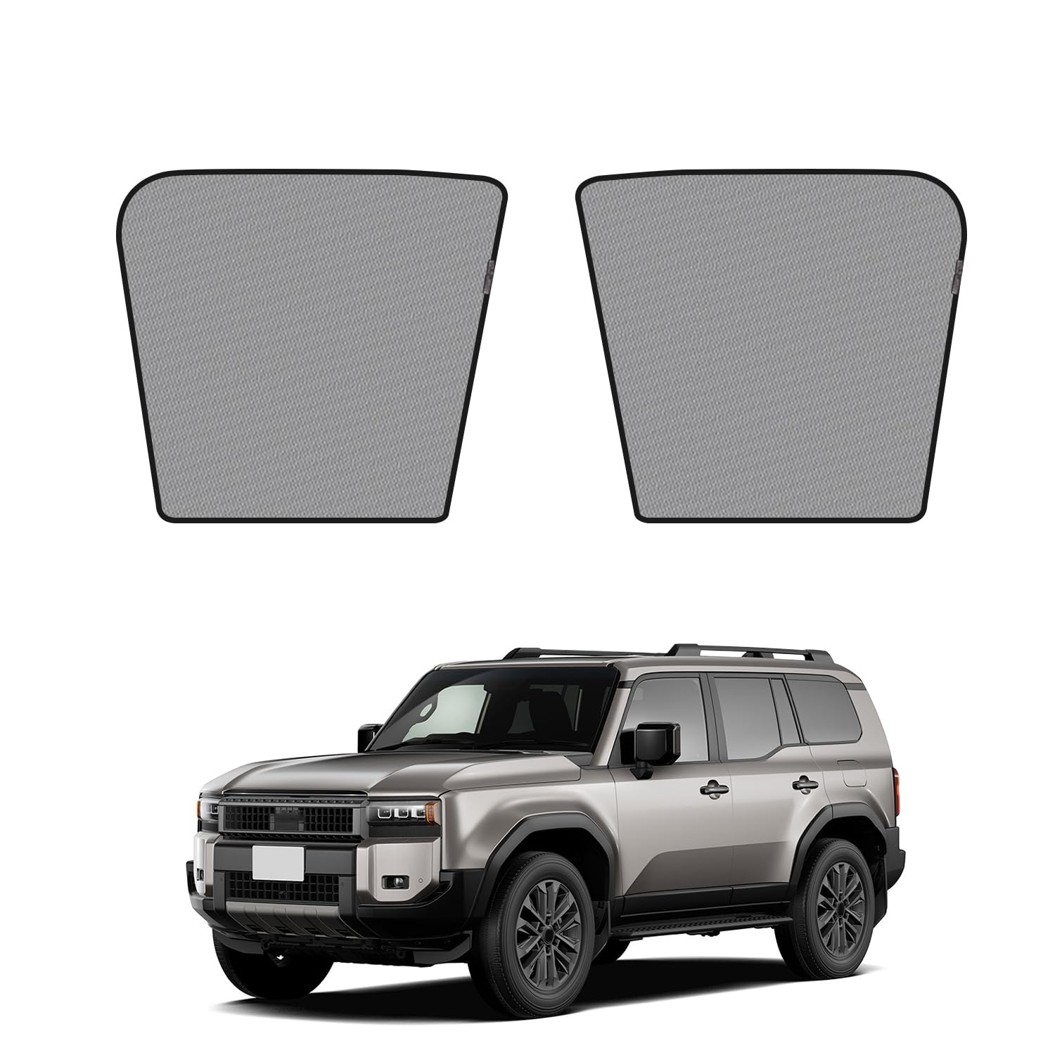 

RUIYA Blackout Curtains for Toyota New Land Cruiser 250 Side Land Cruiser 250 Side Window Magnetic Sunshade Mesh Car Window UV Sun UV Front Seat Cover