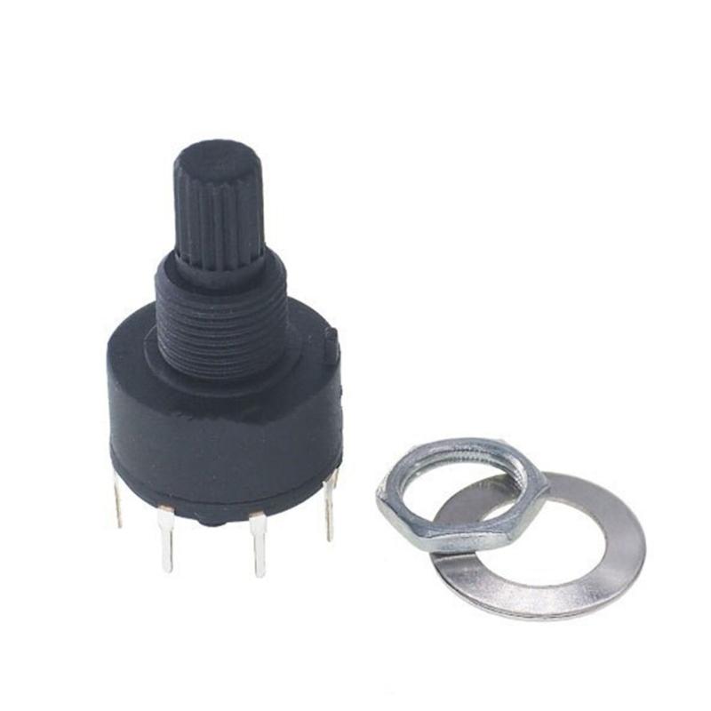 SR16 16mm Rotary Band Switches 15MM Shafts Plastic Flower Axes Band Switches