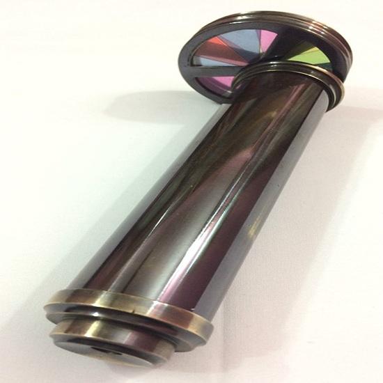 Brass Double-Wheel Kaleidoscope 15.24 cm Maritime Optical Treasure Optical Wonder Gift Item