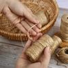 Natural Unbleached Jute Rope 50/80/100m Twine 1-2mm for Crafts Gift Wrapping Garden Tying Home Decor Wedding & Party Decoration