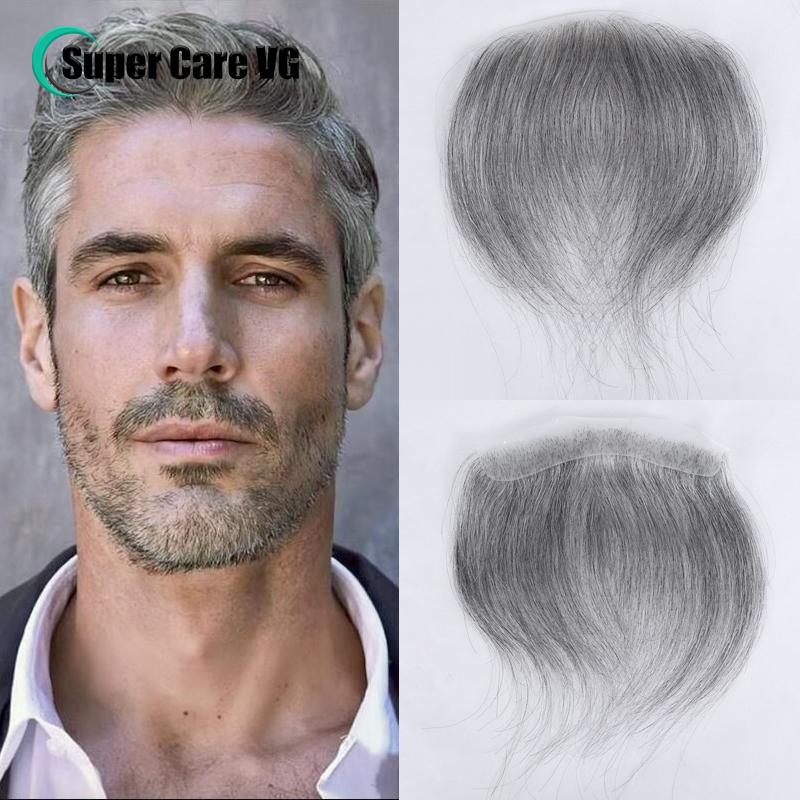 0.06mm Brown Straight Man Toupee