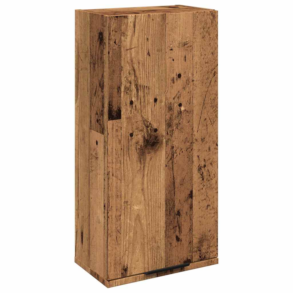 Wandmontierter Badezimmerschrank im rustikalen Holz-Look 32 x 20 x 67 cm