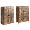 2 Piece Cabinet Set 66 x 34.5 x 90 cm Engineered Wood