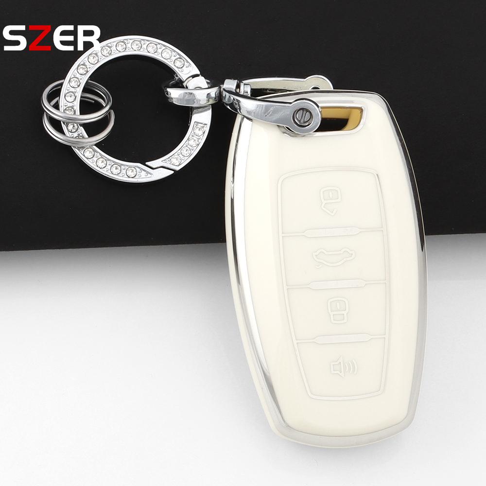 Fashion Tpu Car Key Case Cover For Great Wall Haval Jolion  H6 H7 H4 H9 F5 F7 F7X F7H H2S Gmw Dargo Protected Shell Keychain