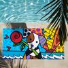 Pop Art R-Romero B-Britto-S Handtuch Weich Leicht Anti-Sand Großes Strandtuch Schnelltrocknend Bad Sport Familie