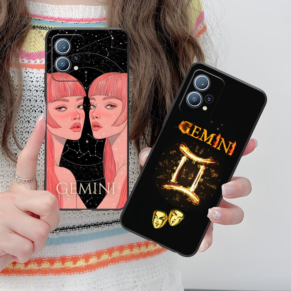 Zodiac Sign Gemini Phone Case for Huawei P60 P50 P40 P30 P20 P10 P9 P8 Pro Lite Plus Soft TPU Shockproof Cover