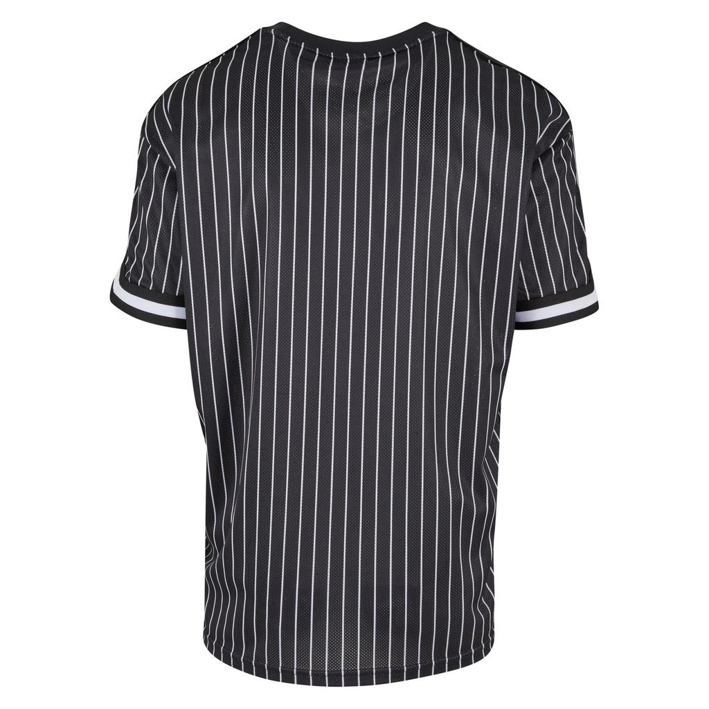 Urban Classics Mens Striped Mesh Oversized T-Shirt
