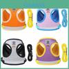 Cat And Dog Chest Harness With Retractable Leash Reflective Breathable Polyester For Daily Walks
