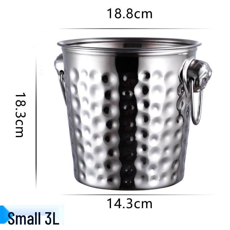 ZISIZ Stainless Steel Tiger Head Ice Bucket