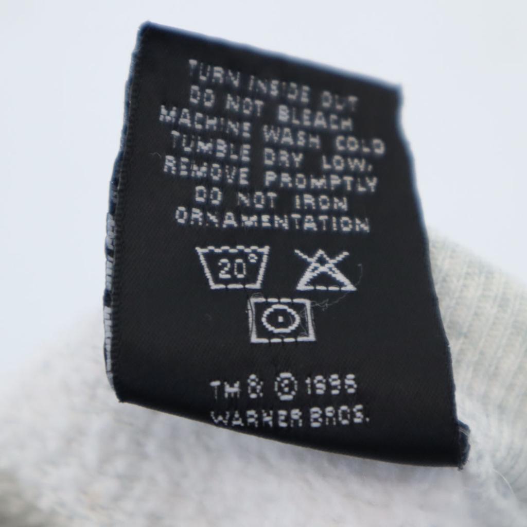 Warner Bros 90s Old USA Made Long Sleeve Double-sided Printing Sweat Men's Used