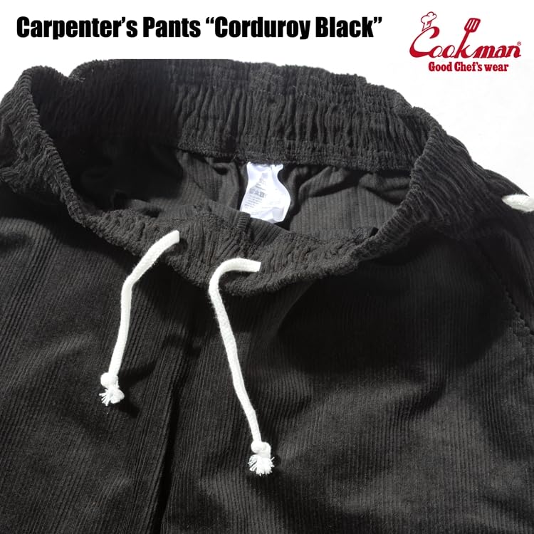 Cookman Carpenter's Pants Painter Pants - Corduroy Black (Size M)