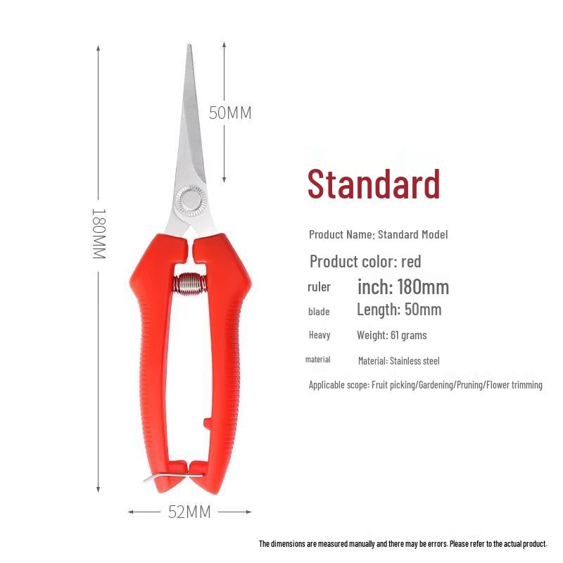 Special Grape Pruning and Fruit Picking Scissors - Spring-Loaded Thinning Scissors for Gardening and Small Tree Branches