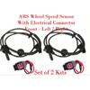 ABS Wheel Speed Sensor W/Connector Front L/R Fits Buick Chevrolet GMC Saturn