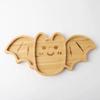 1PC, Halloween desktop decoration bamboo plate pumpkin bat Christmas tree tray Halloween home decoration