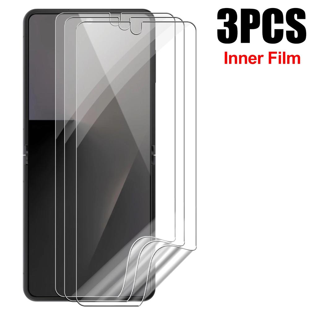 Tempered Glass Screen Protectors for Samsung Galaxy Z Flip 7 6 5 Soft Hydrogel Film Anti-scratch Lens Cover for Samsung Z Flip 7