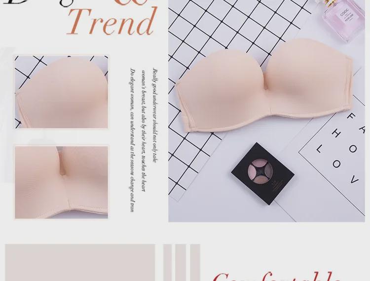 Miracle Strapless BH - Dames Draadloos, Gevormd, Sexy Onzichtbare BH voor Trouwjurken