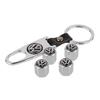 For VW 1 Set Car Wheel Tire Valve Caps Cover Keychain For VW GTI Polo Golf 6 7 Passat Touran Bora Beetle Jetta Tiguan YPSH-C854