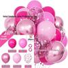 Neues Jahr Matt Glitzer Metallisch Latex Ballon Set für Dekorative Foto Atmosphäre