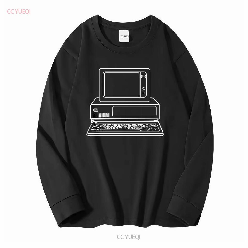A1 Vintage 80s IBM Personal Computers On Campus T Shirt Adult XL Blue Mens long or short sleeves vintage Washed graphic