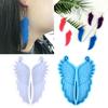 Diy Crystal Epoxy Earrings Mold Dangle Pendant Decorations Mold Three-dimensional Angel Wing Mirror Silicone Mold