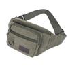 Riñonera Unisex de Lona Duradera: Bandolera Versátil para Trabajo, Exterior y Negocios, con Compartimentos para Teléfono, Monedas y Efectivo.