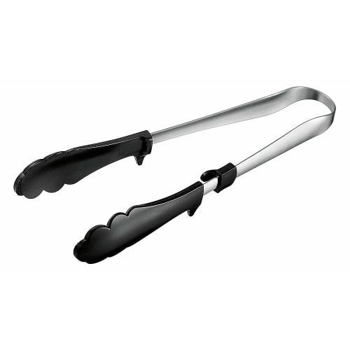 Shimomura Kogyo KIB-202 Kitchen Bar Nylon Tongs, Made In Tsubame-Sanjo, Niigata, Black, 240 X 37 X 35mm, Dishwasher Safe, Made In Japan