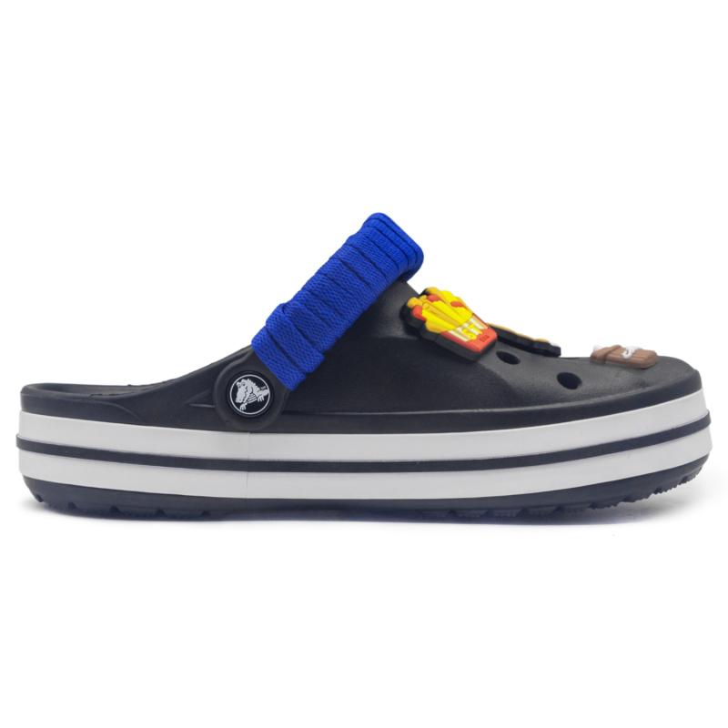 Crocs Bayaband Plastic GREAT WALK Xiongtu French Fries Partner Vibe Style Comfortable Casual Hole Shoes Unisex Black